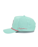 Mint Green Rope Hat - Chippopotamus Pink