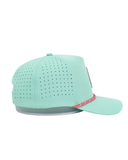 Mint Green Rope Hat - Chippopotamus Pink