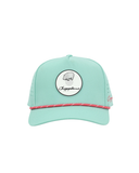 Mint Green Rope Hat - Chippopotamus Pink