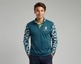 Green Camo Quarterzip