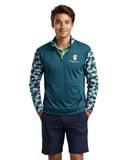 Green Camo Quarterzip