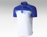 Blue and White Polo - No Logo