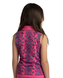 New Pink Butterfly Youth Polo