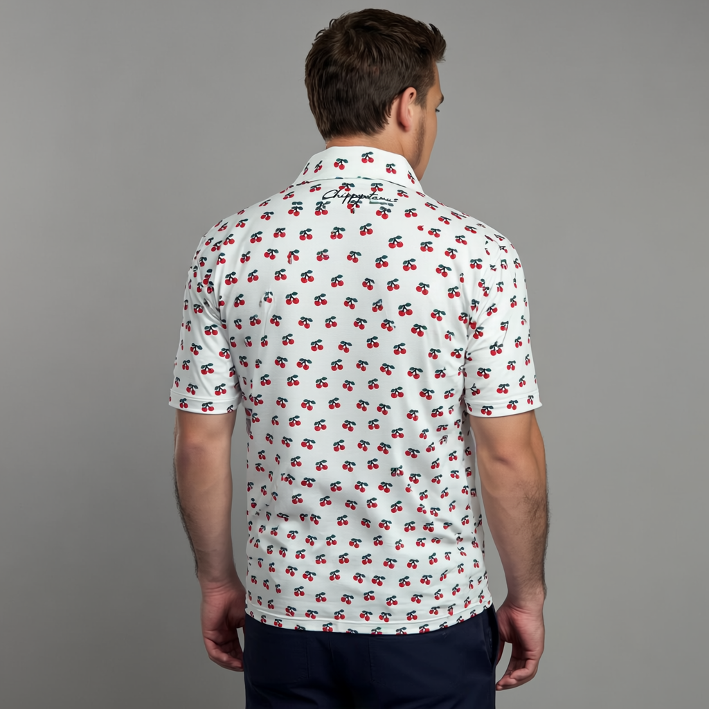 NEW Red Cherries Polo