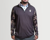 Brown Camo Quarterzip